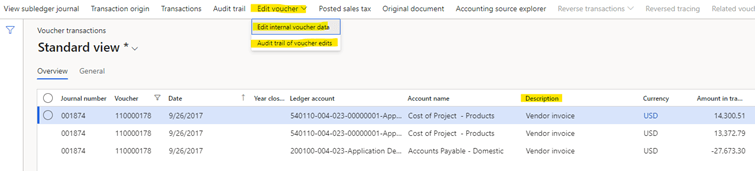 MS Dynamics 365 Finance One Version 10.0.29