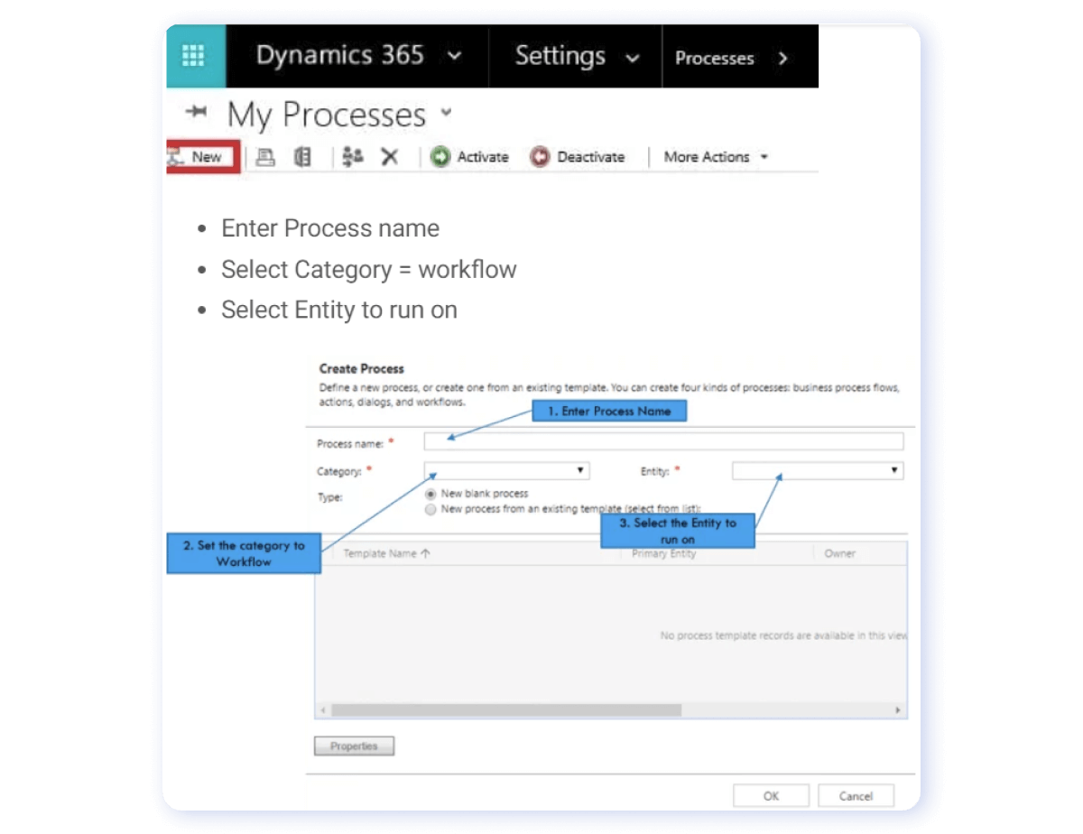 Dynamics 365 workflow