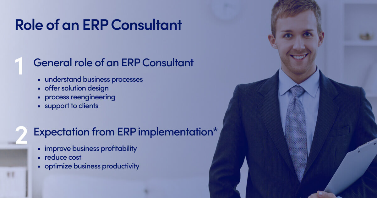 Who is an ERP consultant?