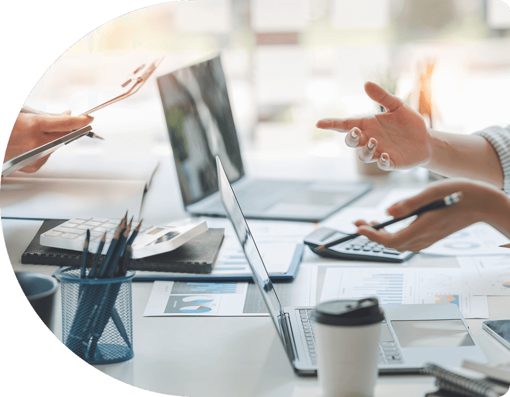 Consulting team collaborating on Dynamics 365 solutions