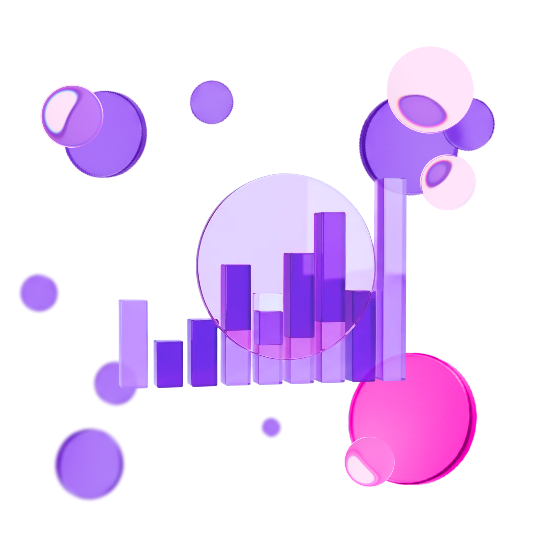 Bar chart graphic representing XPLUS license cost optimization and usage analytics for Dynamics 365