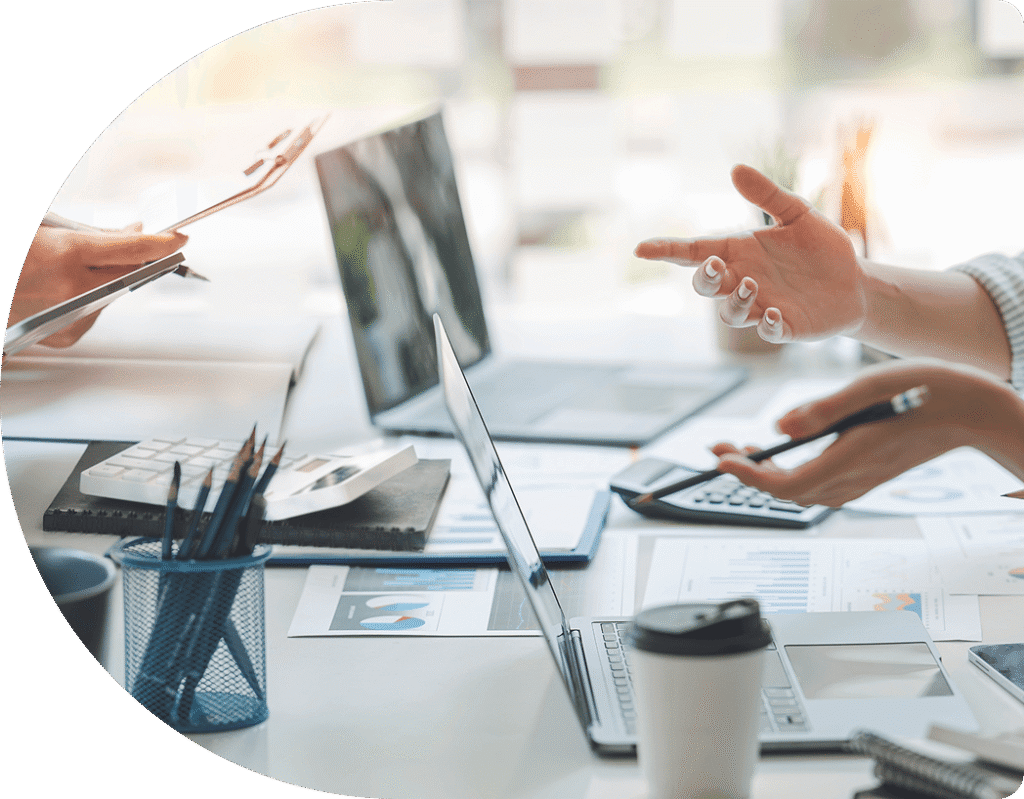 Consulting team collaborating on Dynamics 365 solutions