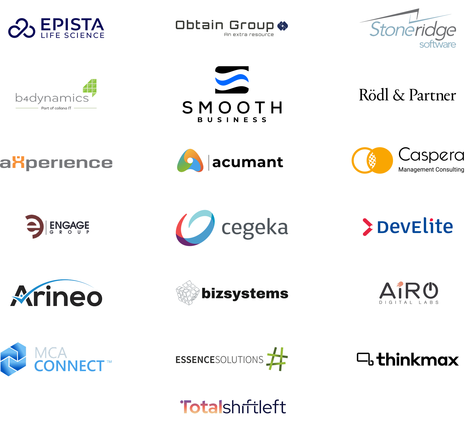 XPLUS partner logo grid