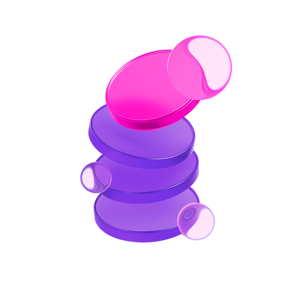 Abstract stacked shapes in XPLUS brand colors, representing structured Dynamics 365 implementation and scalable ERP foundations.